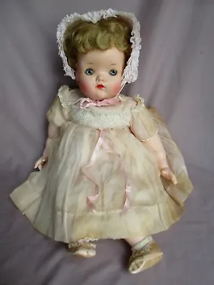 Large Vintage 1960's Madame Alexander 21  Vinyl & Cloth Baby Doll Orig Clothes • $27