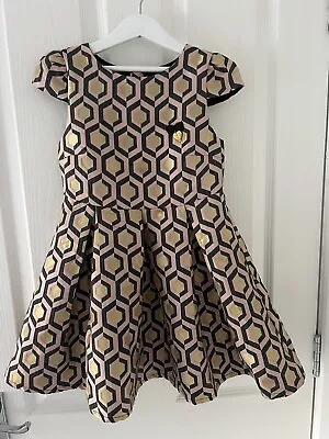 Angels Face Gorgeous Girls Dress Age 6-7 Years Geometric Design Spanish Romany • £4