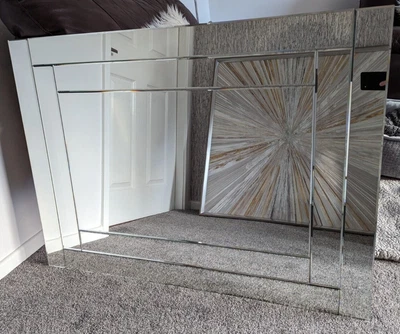 £25 • Buy Frameless Bevelled Edge Rectangle NEXT Wall Mirror - 105 X 74cm