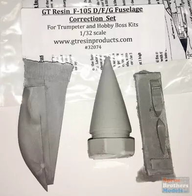 GTR32074 1:32 GT Resin F-105D F-105F F-105G Thunderchief Fuselage Correction • $31.39