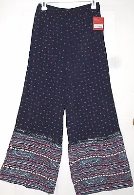 NEW Mossimo Relaxed Wide Leg Flowing Fit Pants Oxford Blue S Small Inseam 30  • $9.99