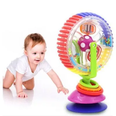 Gift Rotate Windmill Rainbow Ferris Wheel Infant Kid Toys Suction Chair Toy • £7.29