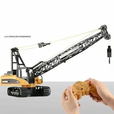 Huina 1572 RC CRANE 1:14 2.4Ghz RC Construction Truck Toy Kids Gift • $152.90