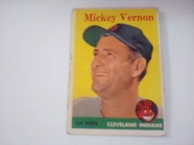 1958 Topps #233 Mickey Vernon Cleveland Indians • $1.99