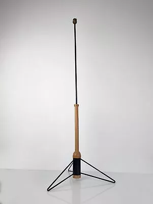 Mid-century Tripod Floor Lamp In Iron And Wood 1950s • $5740