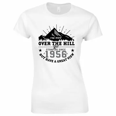 65th Birthday Gifts For Women Her I'm Not Over The Hill 1956 T-Shirt • £10.97