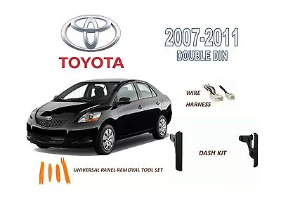 $17.73 • Buy 2007-2011 TOYOTA YARIS DASH INSTALL KIT For CAR STEREO, With WIRE HARNESS