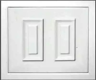 PVC White Half Door Panel 790mm X 950mm <Braid> • £76.51