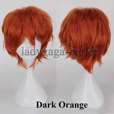 Men Male Boys Short Full Wig Anime Cosplay Costume Party Synthetic Hair Wig Zy48 • $15.58