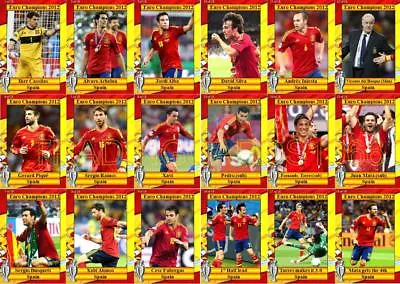 £5.50 • Buy Spain 2012 European Championship Winners Football Trading Cards Euro 2012