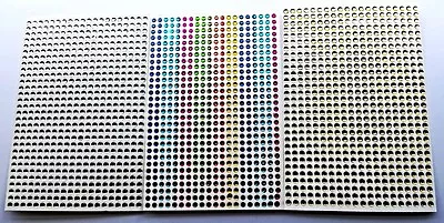 £5.99 • Buy Bumper Pack Of  1600 Adhesive Sticky Dainty 3 Mm Gem Stickers 4 Crafts