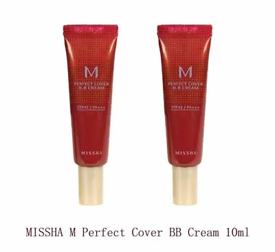 MISSHA M Perfect Cover BB Cream No.21 Sample 10 Ml X 2 Pc Best K-beauty • $5.89