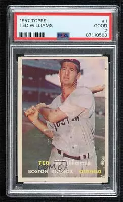 1957 Topps Ted Williams #1 PSA 2 HOF • $214.60