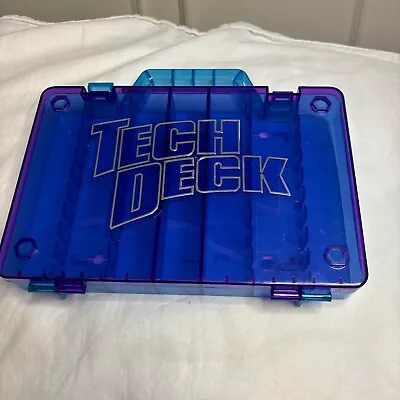 TECH DECK Carrying Case Box For 18 Boards + Accessorie Blue Purple 2010 • $25