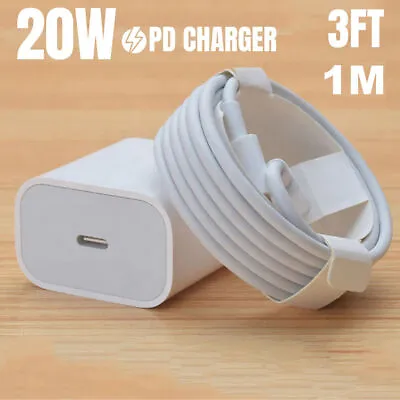 $14.89 • Buy 20W USB Type-C Wall Adapter Fast Charger PD IPad Power Brick For IPhone Pro Max