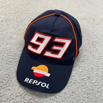 REPSOL HAT CAP HONDA MARC MARQUEZ #93 MOTOGP Racing Big Number • $24.95