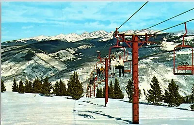 $8.99 • Buy Vail Colorado CO Skiers To Upper Terminal #2 Chairlift Gore Range Postcard