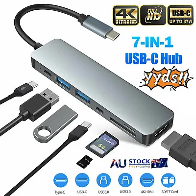 $22.05 • Buy USB 3.1 Type C USB-C To Data USB Combo HUB 4K HDMI VGA Charge Port Adapter Cable