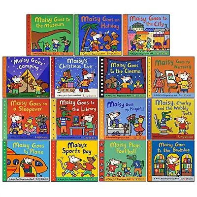 Maisy Mouse First Experience 15 Books Pack Collection Set By Lucy Cousins Boo... • £41
