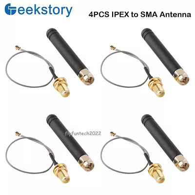 4 PCS LoRa Antenna U.FL IPEX To SMA Connector Antenna 868MHz For ESP32 Board • $10.49