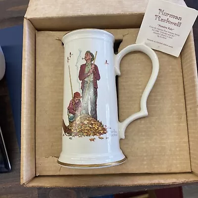 (A2) NORMAN ROCKWELL Limited Edition PENSIVE PALS Porcelain STEIN/TANKARD • $22