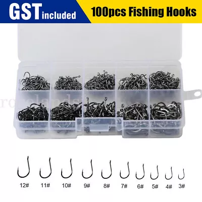 Up To 1000x Octopus Beak Suicide Fishing Hooks Chemically Sharpened Tackle 3-12# • $5.34