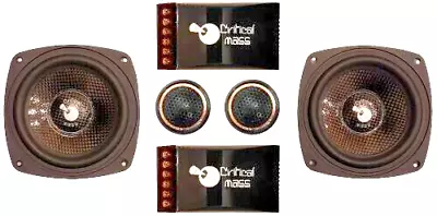 Critical Mass 4'' Audio Jl 2-way Component Focal Speaker Sq Hertz Morel Polk Ppi • $170.50