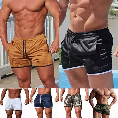 New Mens Sports Training Bodybuilding Shorts Workout Fitness Running GYM Pants' • $9.93