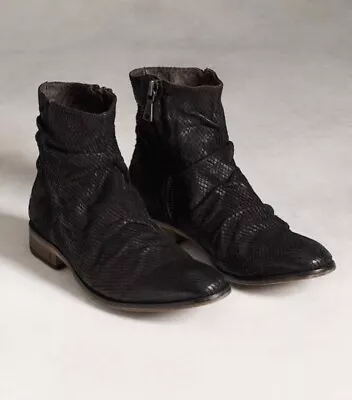 John Varvatos Richards Snake Embossed Sharpei Boot. Size 9 USA 42 • $359.10