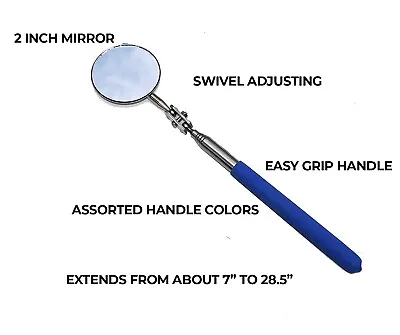 Telescoping Inspection Mirror Retractable Automotive Mechanic Tool Extendable • $8.25