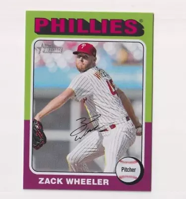 (12) Zack Wheeler 2024 TOPPS HERITAGE BASE CARD LOT #493 PHILADELPHIA PHILLIES • $0.99