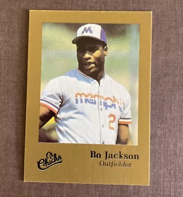1986 Bo Jackson #28 Memphis Chicks Minor League Rookie RC Gold Edition • $6