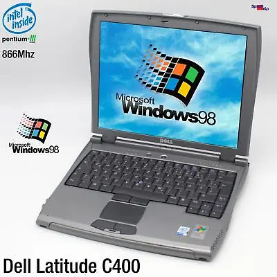 Dell Latitude C400 Notebook Laptop Windows 98 Netbook RS-232 Pentium III 866MHZ • $478.38