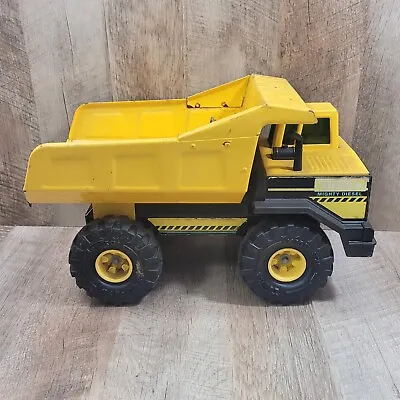 Vintage Tonka Mighty Diesel Yellow Dump Truck Pressed Steel XMB-975 • $34.95