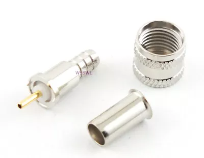 Mini-UHF Male Coax Connector RG-58 Fixed Pin Crimp 2-Pcs - USA Ham Radio Seller • $3.73