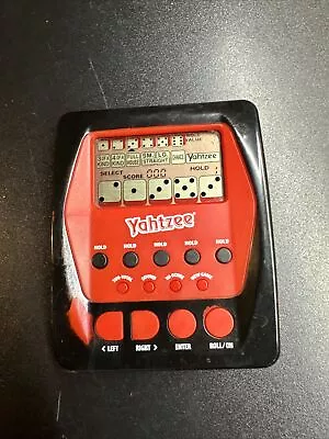 Yahtzee Electronic Hand-Held Game 2012 Hasbro Black/Red Color Handheld Pocket • $4.99