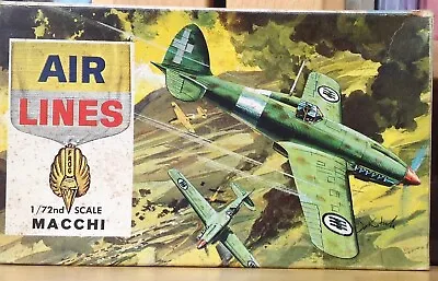 Air Lines 1:72 Macchi M.C. 202 Vintage Model Airplane Kit 3903 Complete • $19.99