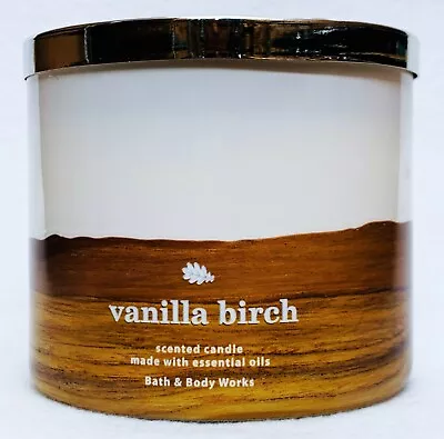 $23.49 • Buy 1 Bath & Body Works VANILLA BIRCH Large 3-Wick Candle 14.5 Oz