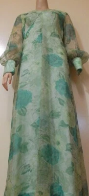 $39 • Buy Original Vintage 'H & T Creations' Floral Maxi Dress - XS