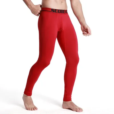 Mens Thermal Long Underwear Sexy Long Johns Compression Tight Base Layer Pants • $15.69