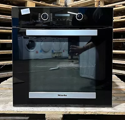 Miele H2465BP Built-in Smart Pyrolytic Electric Single Oven - Obsidian Black • £599