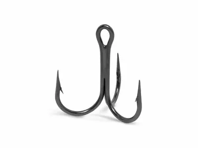 50 Pack Vmc  9651bn #10 X-short-round-1x Strong Treble Hook-black Nickel/size#10 • $16.95