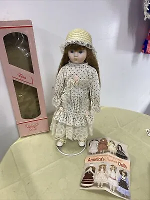 The Heritage Mint Ltd Collection Tina America's Porcelain Doll Collectible 16” • $12.45