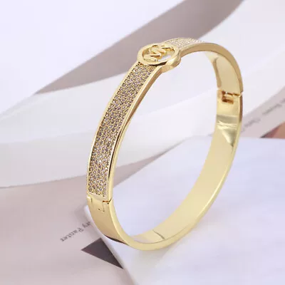 Michael Kors Colour Gold Plated Hollow Letter Texture Personalized Bracelet • $32.18