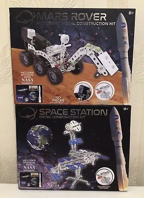 Metal Construction Kit Mars Rover And Space Station NEW • £17.99