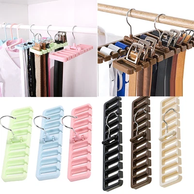 £3.89 • Buy Rotating Scarf Holder Tie Shelf Tie Belt Organizer Multi-function Storage Rack