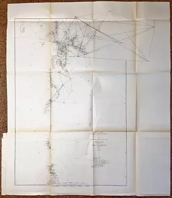 Large 1882 Antique Map: West Coast Survey California  Pt. Sal To Tomales Bay 16 • $12