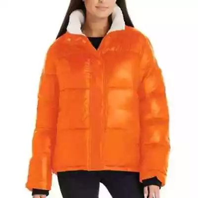 NEW Koolaburra By UGG Jacket Coat Sherpa Puffer Women’s Size XL Orange Quilted • $59.99