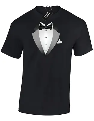 £7.99 • Buy Tuxedo Mens T-shirt Funny Suit Joke Printed Design Comedy Emoji Top (col)