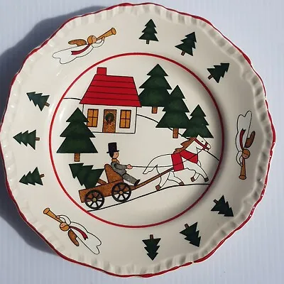 Masons Est 1766 Ironstone “ Christmas Village” Cake Serving Plate • $18.91